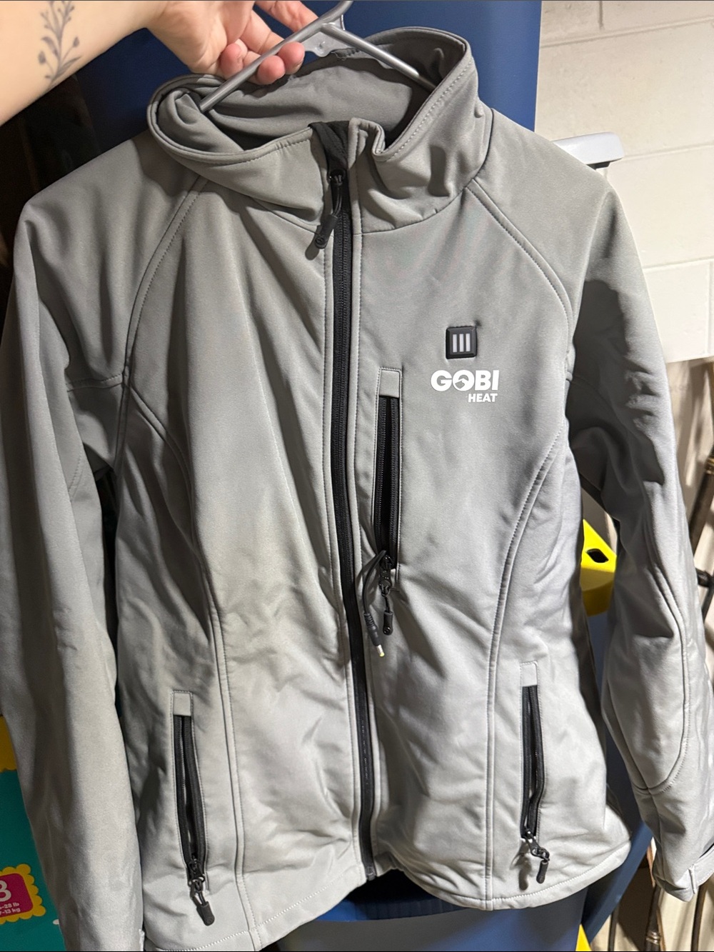 Women's Grey Softshell Jacket heated